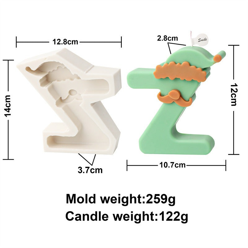 Christmas Letter Candle Molds for Festive DIY Gifts