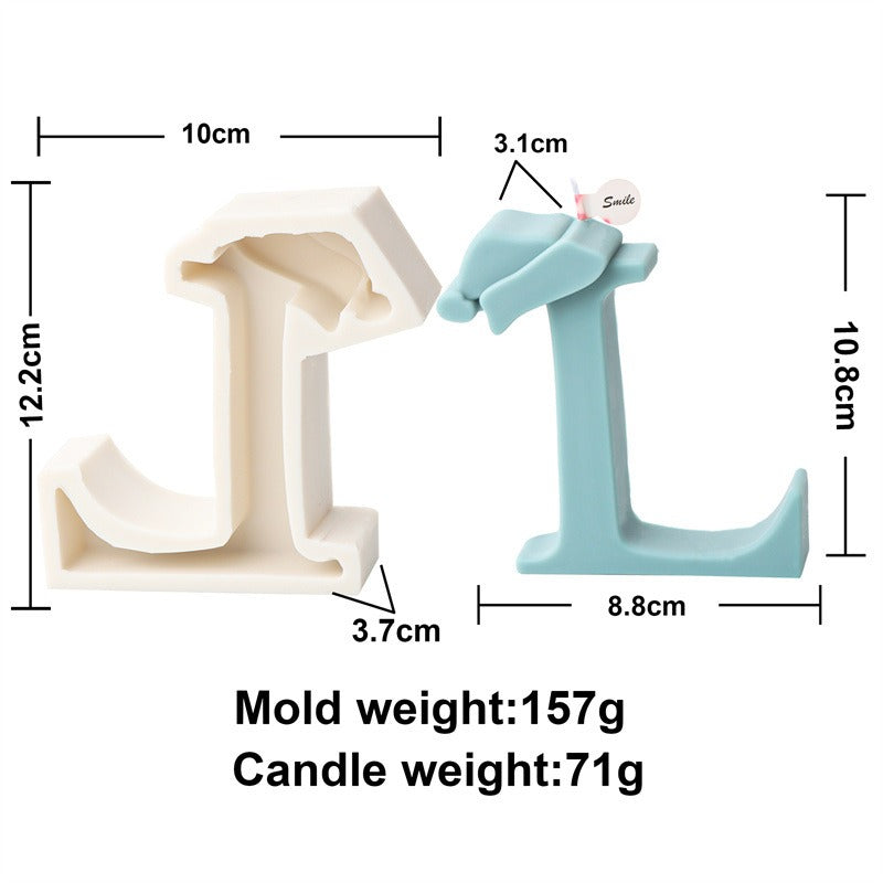 Christmas Letter Candle Molds for Festive DIY Gifts