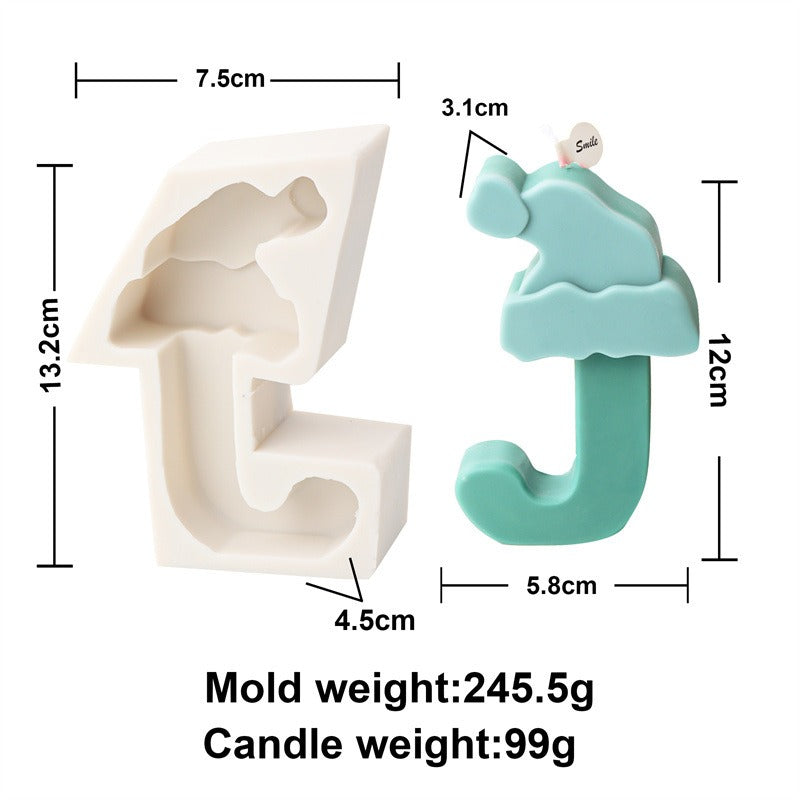 Christmas Letter Candle Molds for Festive DIY Gifts