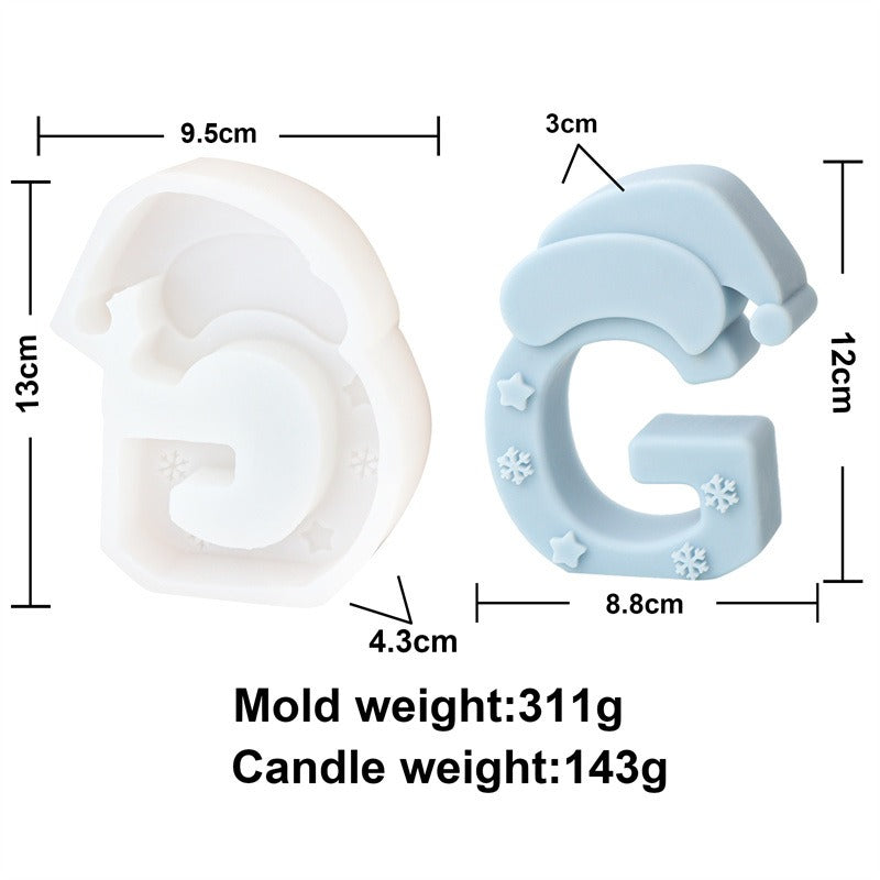 Christmas Letter Candle Molds for Festive DIY Gifts