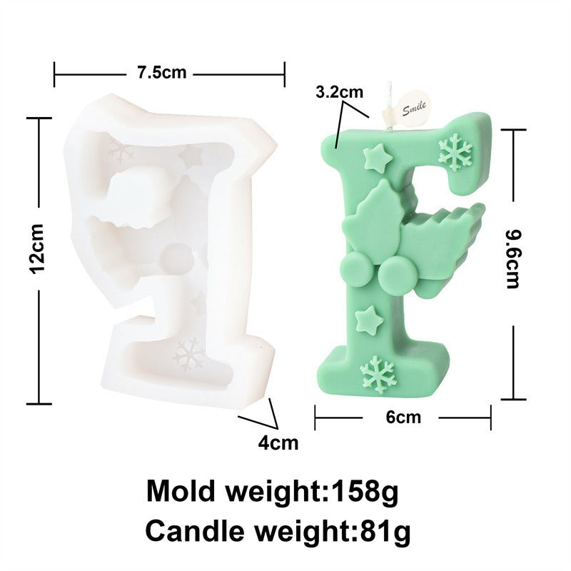Christmas Letter Candle Molds for Festive DIY Gifts