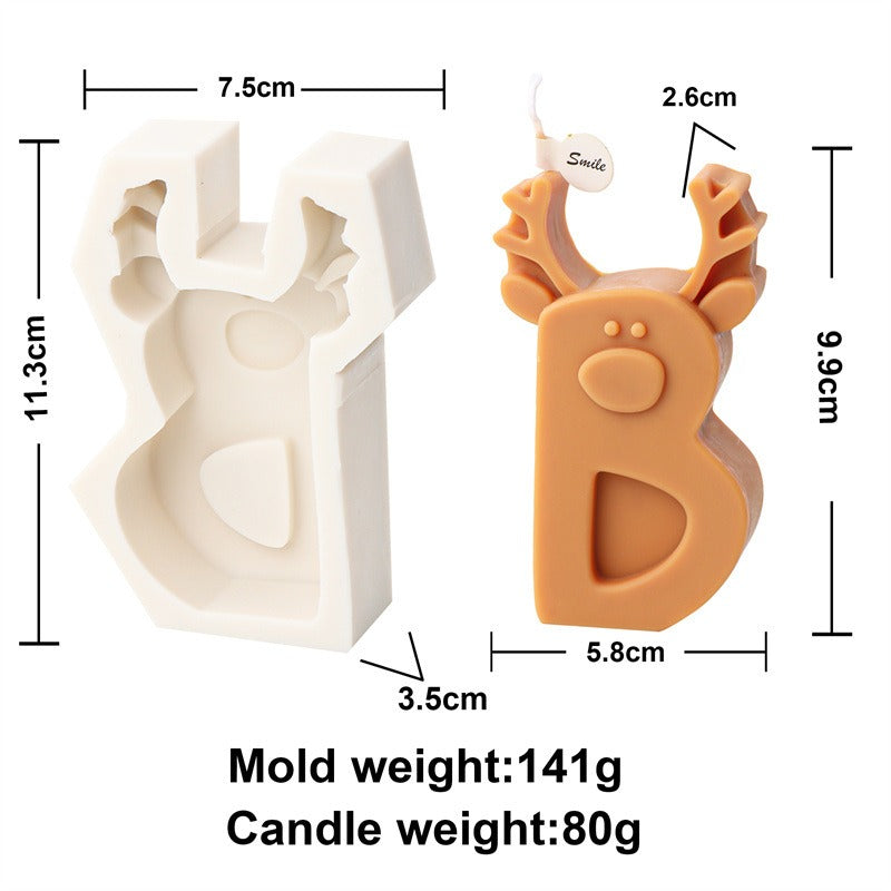 Christmas Letter Candle Molds for Festive DIY Gifts
