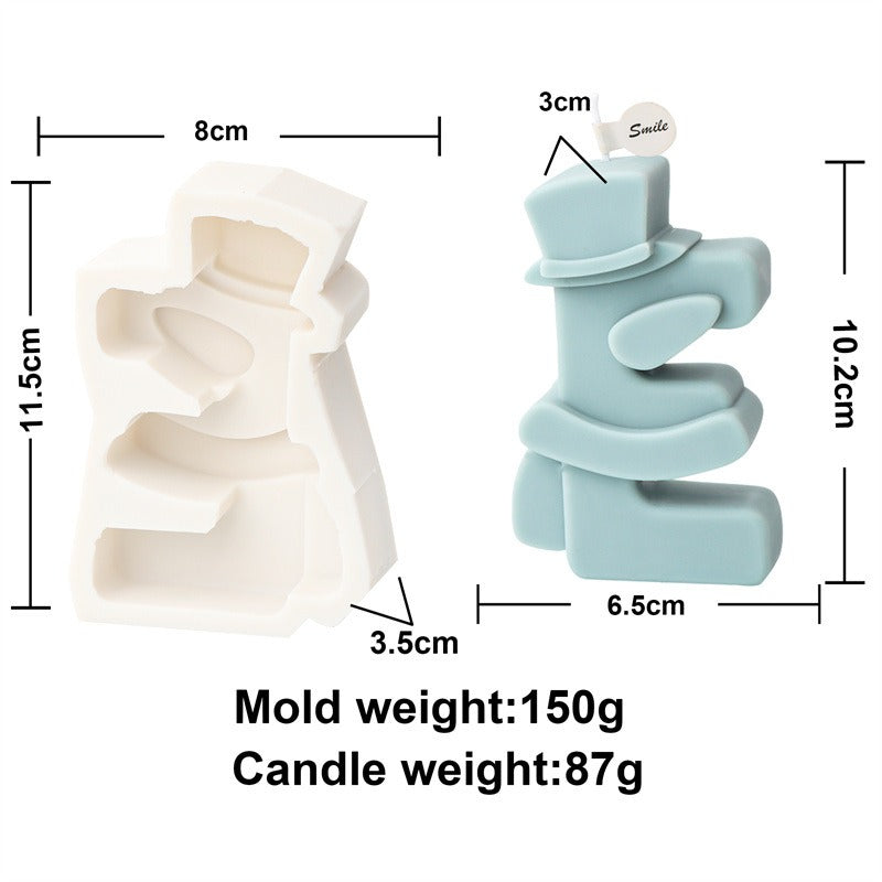 Christmas Letter Candle Molds for Festive DIY Gifts