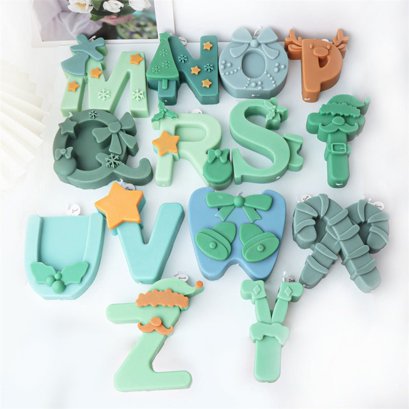 Christmas Letter Candle Molds for Festive DIY Gifts