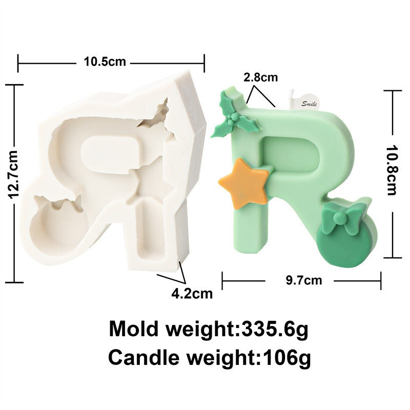 Christmas Letter Candle Molds for Festive DIY Gifts