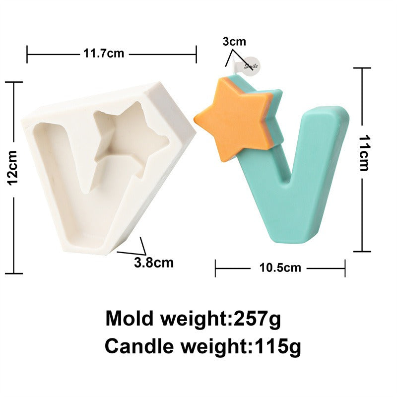 Christmas Letter Candle Molds for Festive DIY Gifts