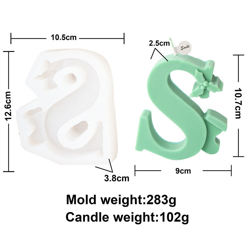 Christmas Letter Candle Molds for Festive DIY Gifts
