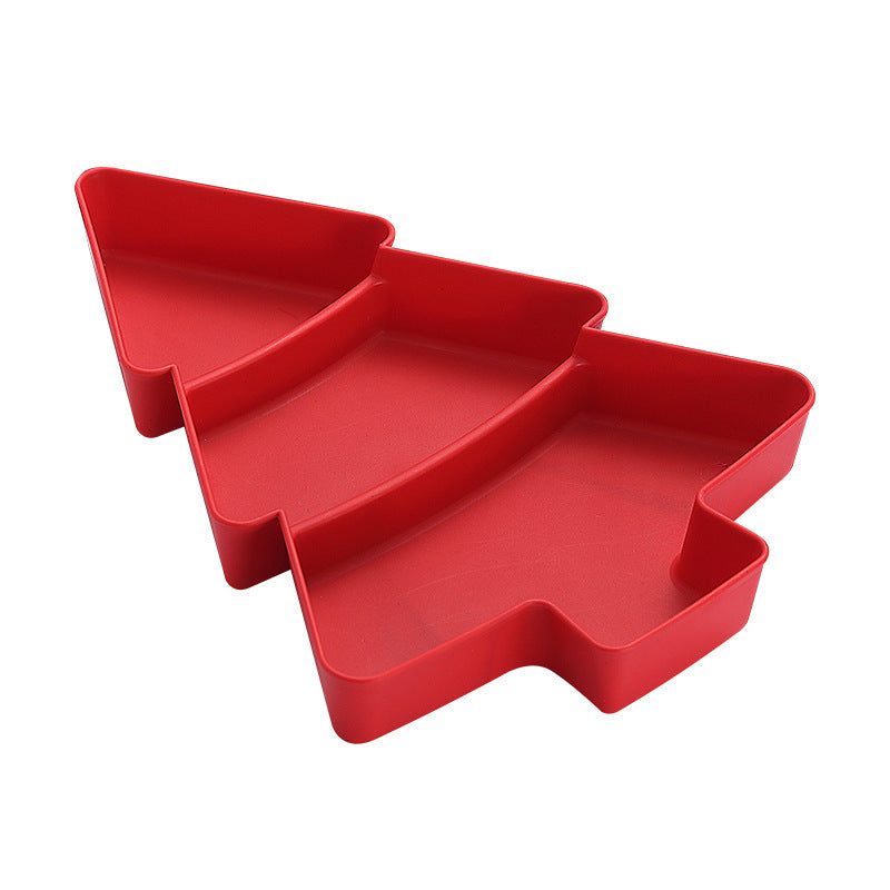 Christmas Tree Snack Plate for Organized Holiday Serving