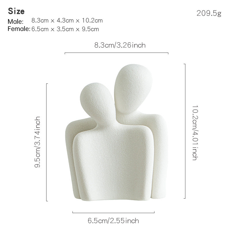 Couple Sculpture Decor for Modern Romantic Home Styling