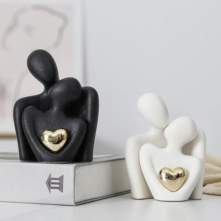 Couple Sculpture Decor for Modern Romantic Home Styling