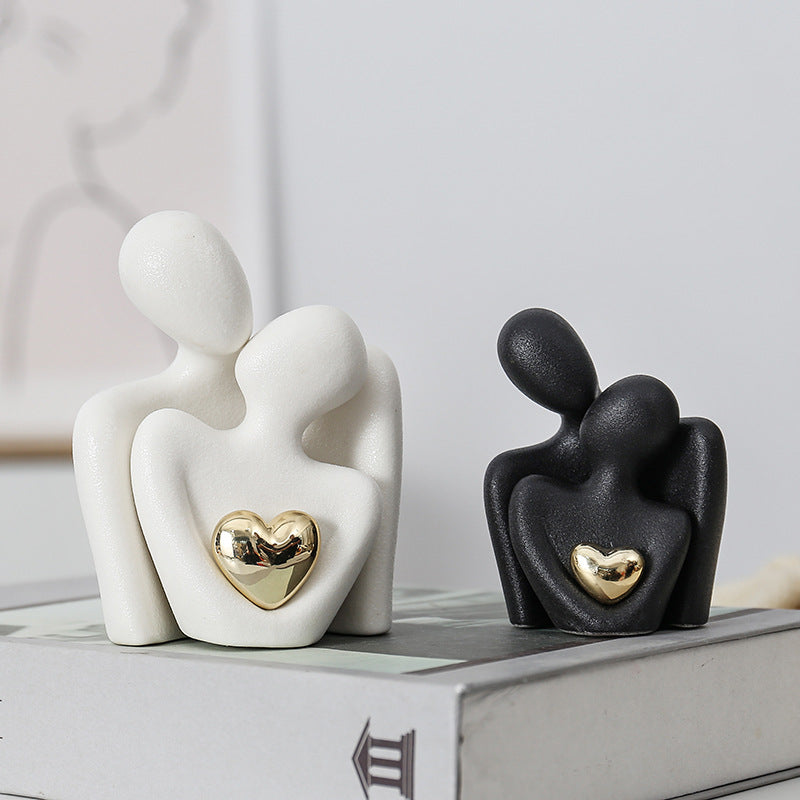 Couple Sculpture Decor for Modern Romantic Home Styling