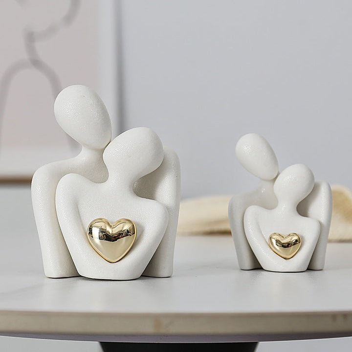 Couple Sculpture Decor for Modern Romantic Home Styling