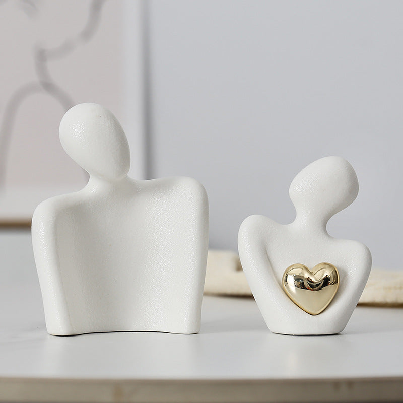Couple Sculpture Decor for Modern Romantic Home Styling