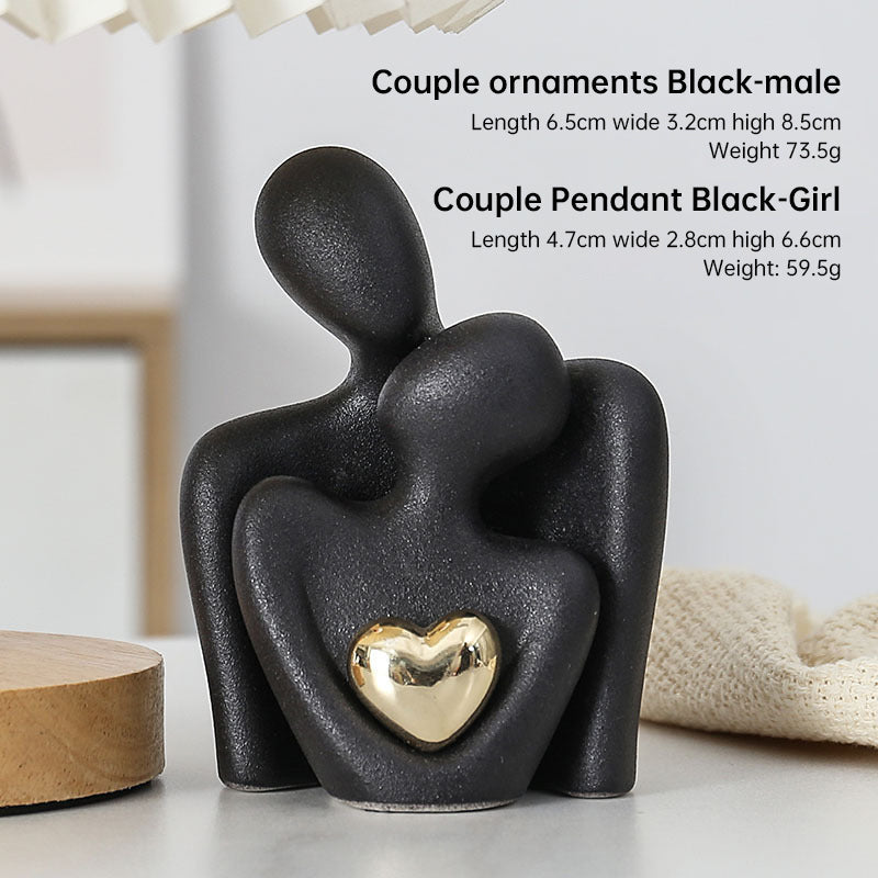 Couple Sculpture Decor for Modern Romantic Home Styling