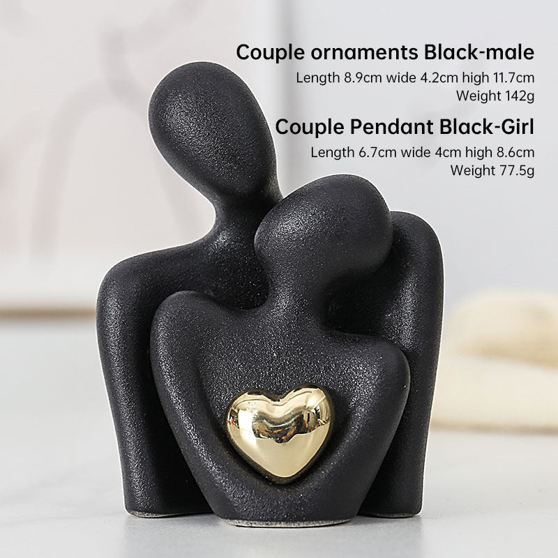 Couple Sculpture Decor for Modern Romantic Home Styling