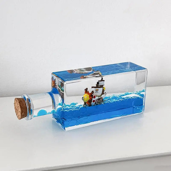 Cruise Ship Liquid Drift Bottle Calming Desk Decor