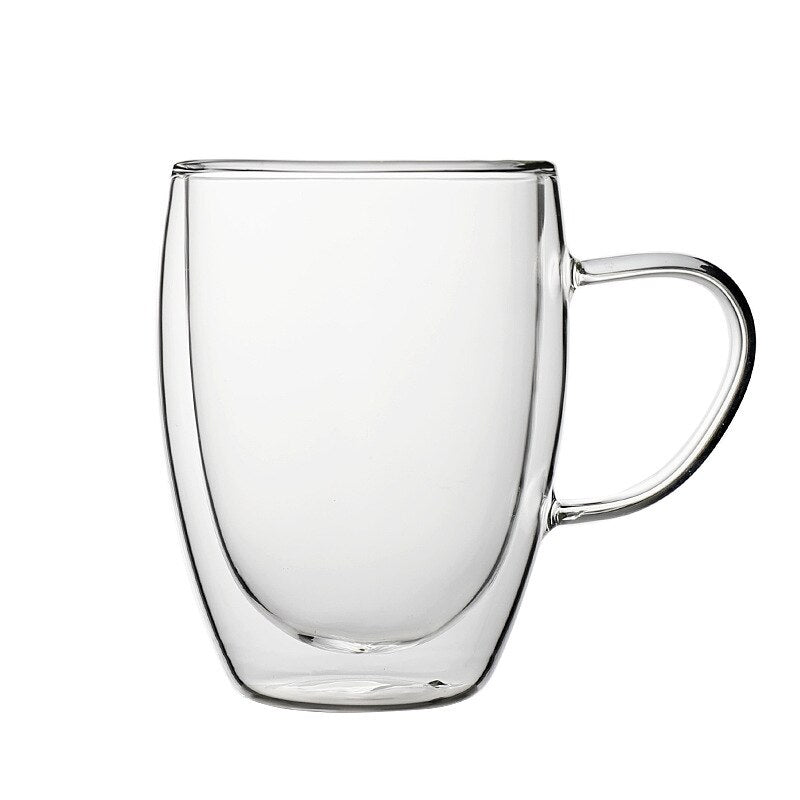 Bear Coffee Mug: Double-Wall Glass, Heat-Insulated