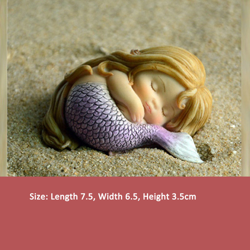 Cute Mermaid Car Ornament for Whimsical Mini Displays