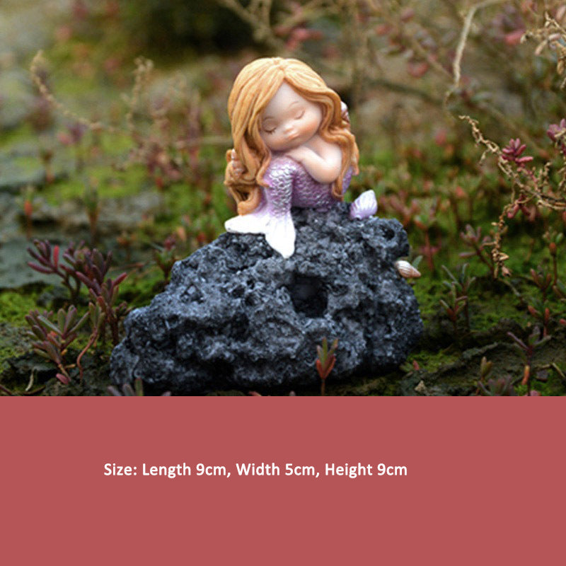 Cute Mermaid Car Ornament for Whimsical Mini Displays
