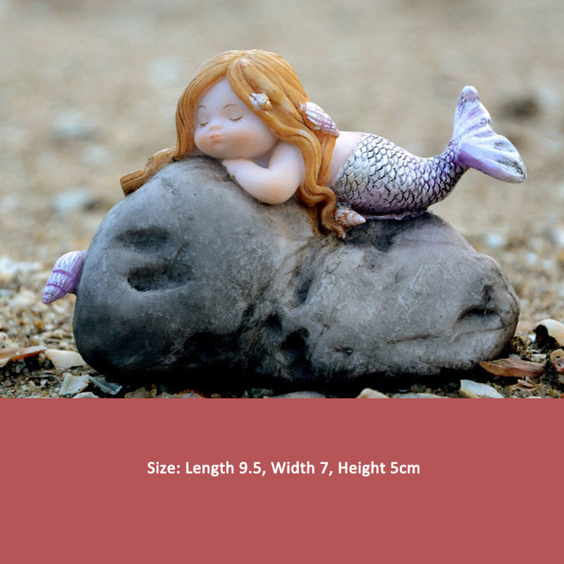 Cute Mermaid Car Ornament for Whimsical Mini Displays