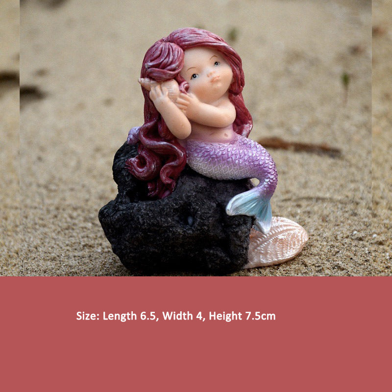 Cute Mermaid Car Ornament for Whimsical Mini Displays