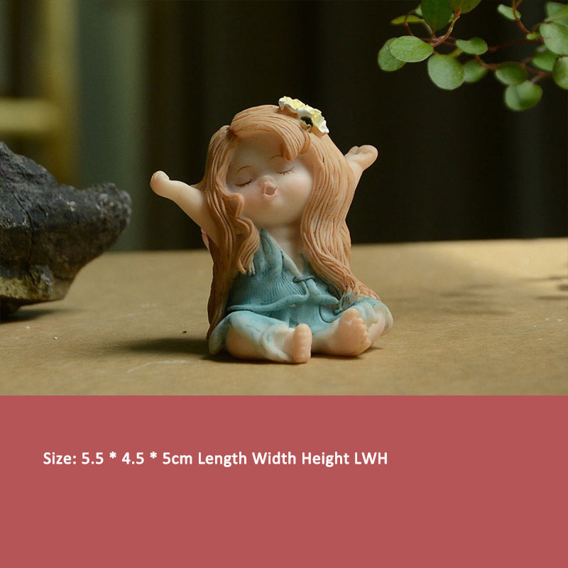 Cute Mermaid Car Ornament for Whimsical Mini Displays