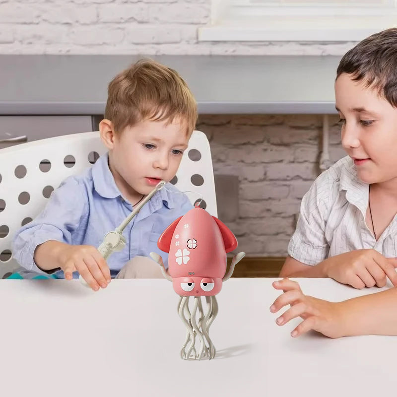 Interactive Dancing Squid Toy for Screen-Free Play