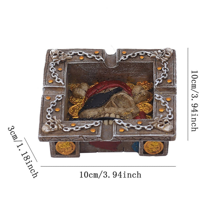 Pirate Skeleton Ashtray With Gothic Display Appeal