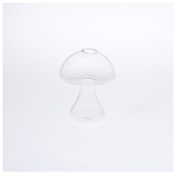 Mushroom Glass Vase for Small Flowers and Aquatic Plants