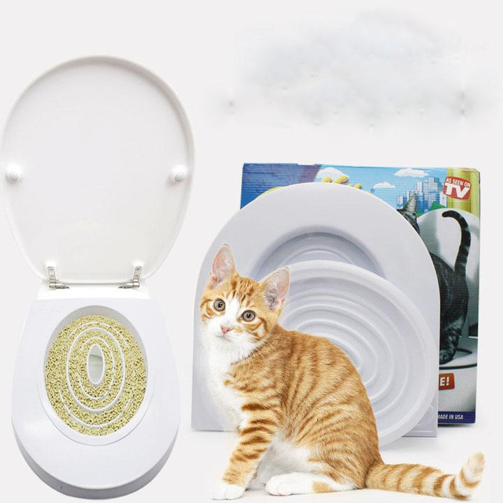 Cat Toilet Training Kit with 5-Ring Step-Down System