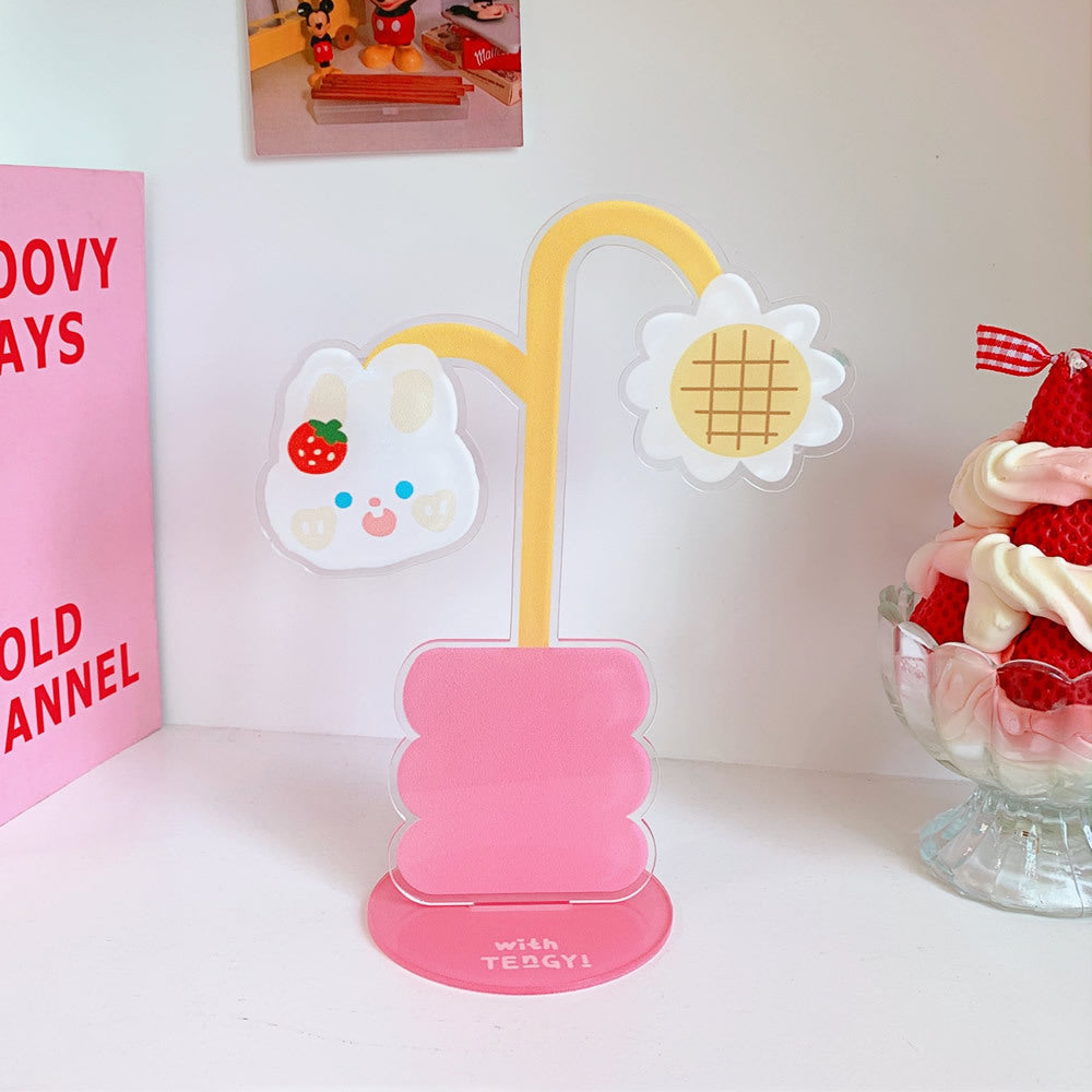 Cute Cartoon Flower Desk Note Holder and Photo Clip