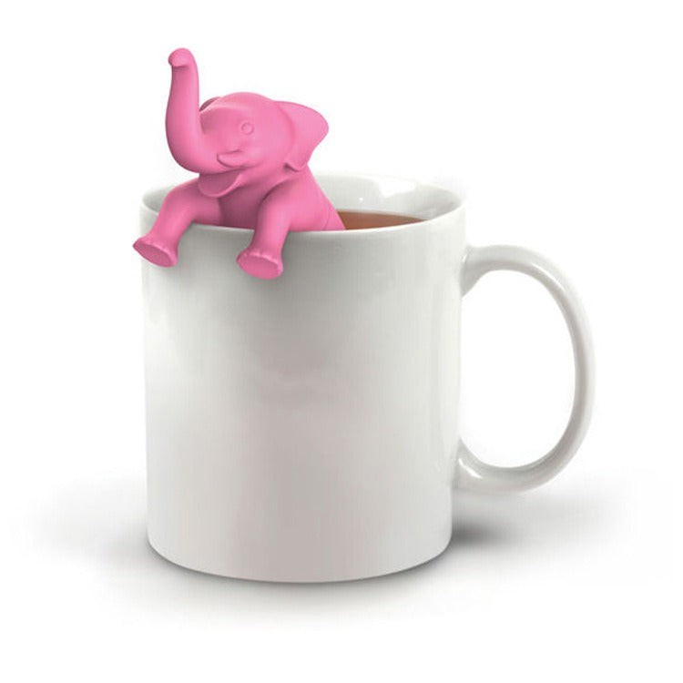 Silicone Elephant Tea Infuser That Perches on Your Mug
