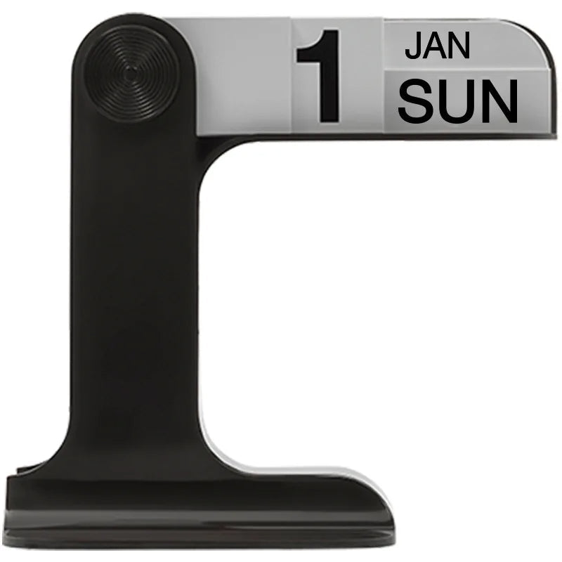 Flippable Desk Calendar With Sculptural Modern Design