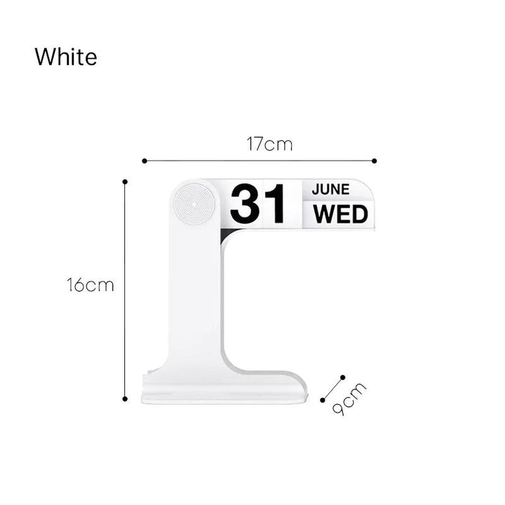 Flippable Desk Calendar With Sculptural Modern Design