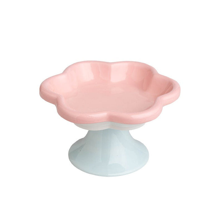Raised Ceramic Cat Bowl for Stable, Stylish Feeding