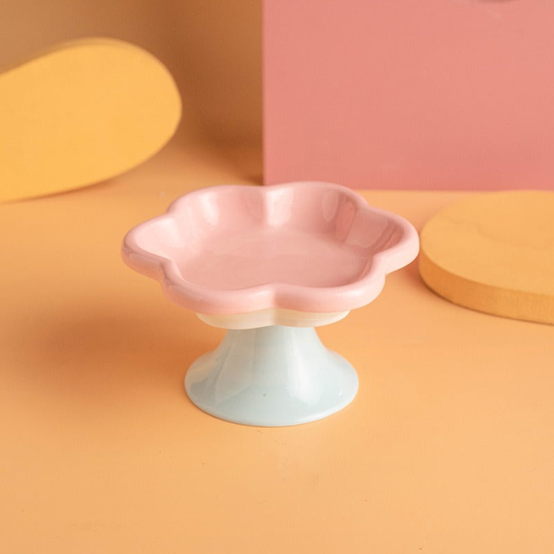 Raised Ceramic Cat Bowl for Stable, Stylish Feeding