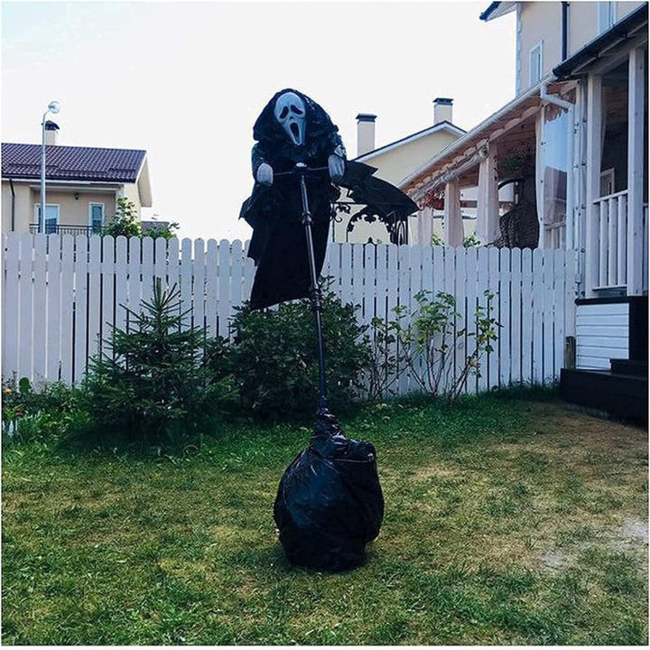 Ghostface Scarecrow Halloween Yard Decoration Display
