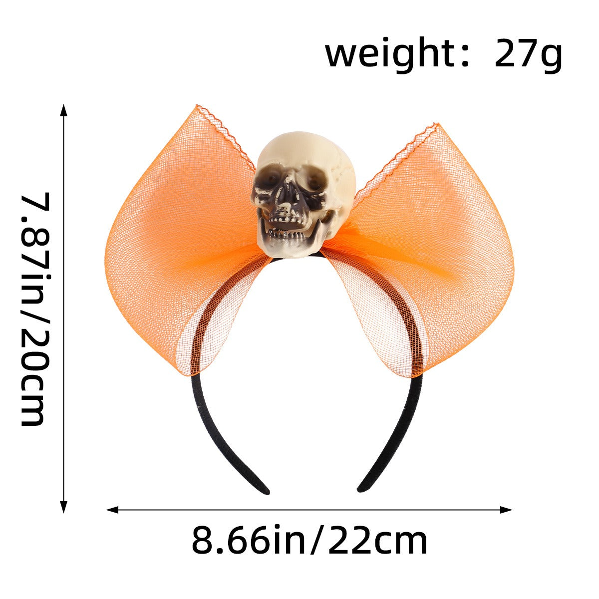 Halloween Skull Headband for Playful Spooky Party Style