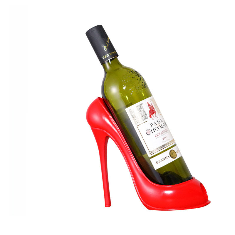High-Heel Wine Bottle Holder for Stylish Home Bars