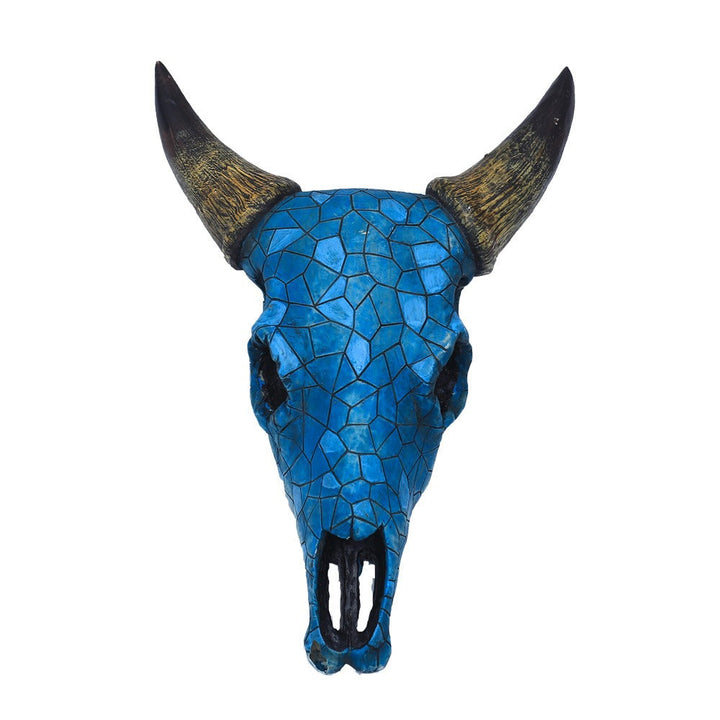 Bull Skull Wall Decor - Turquoise Western Statement