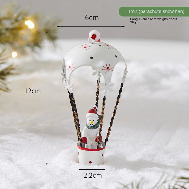 Vintage Iron Christmas Tree Ornaments, 7-Piece Set