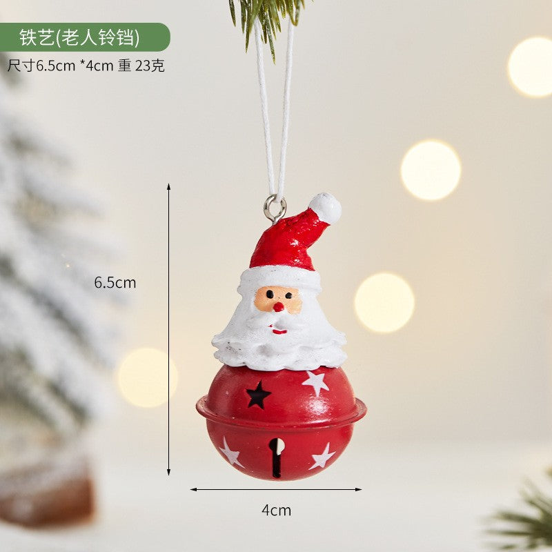 Vintage Iron Christmas Tree Ornaments, 7-Piece Set