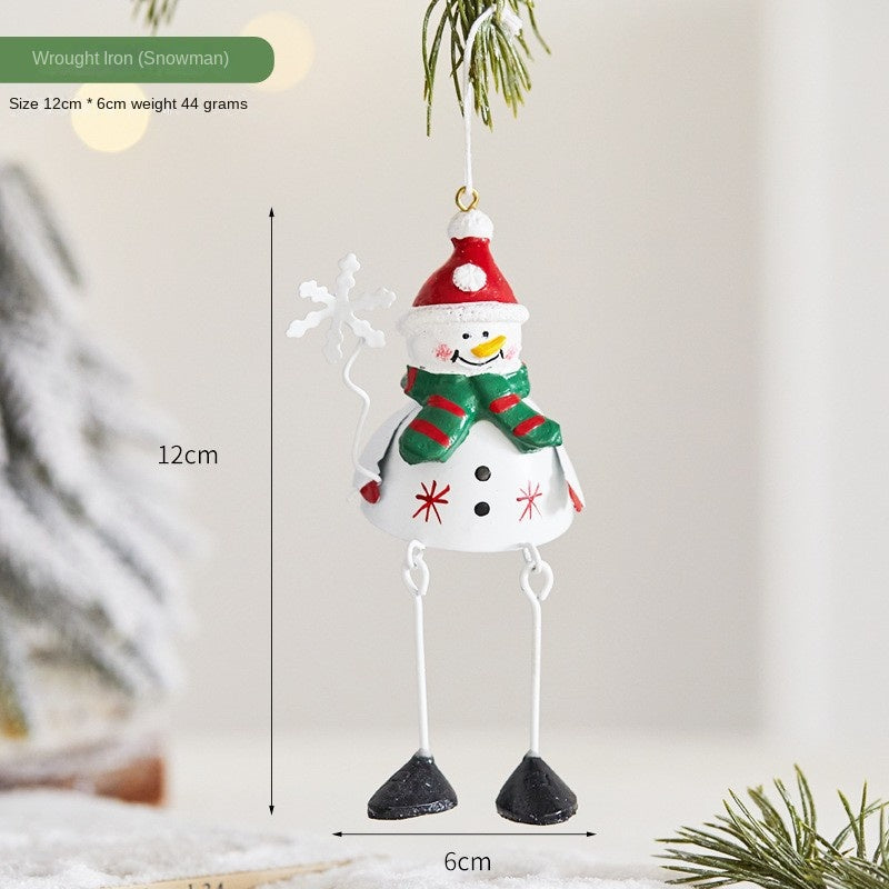 Vintage Iron Christmas Tree Ornaments, 7-Piece Set