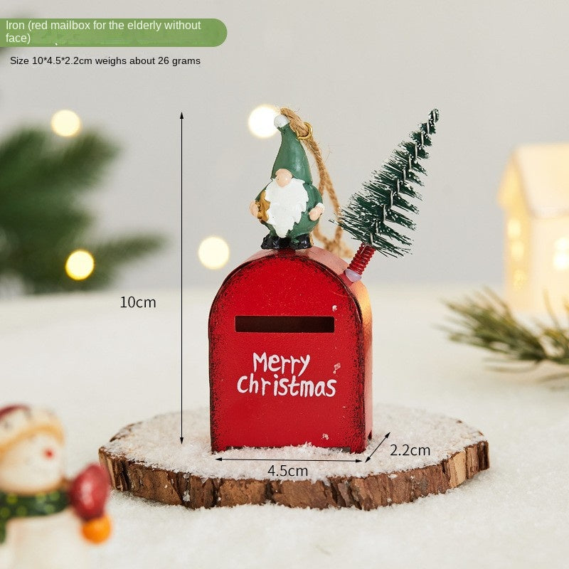 Vintage Iron Christmas Tree Ornaments, 7-Piece Set