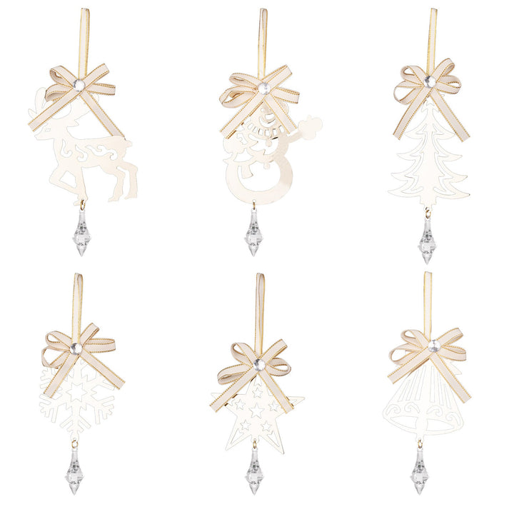 Christmas Tree Ornaments With Elegant Crystal Sparkle