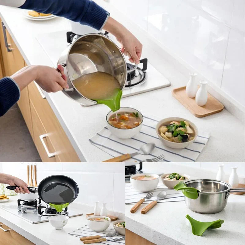 Silicone Pot Pour Funnel for Soup and Broth