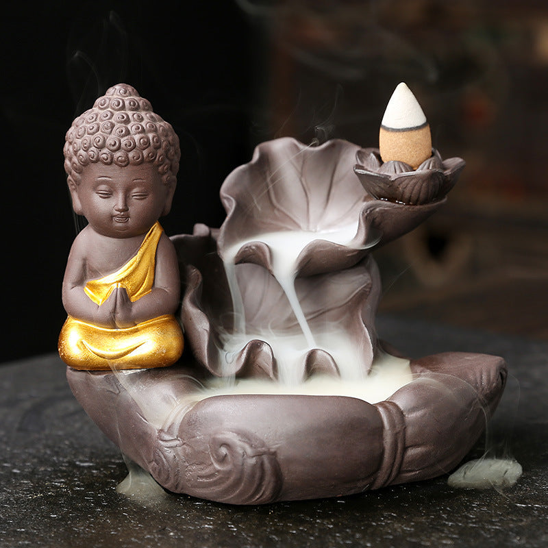 Backflow Incense Burner for Calming Smoke Waterfalls