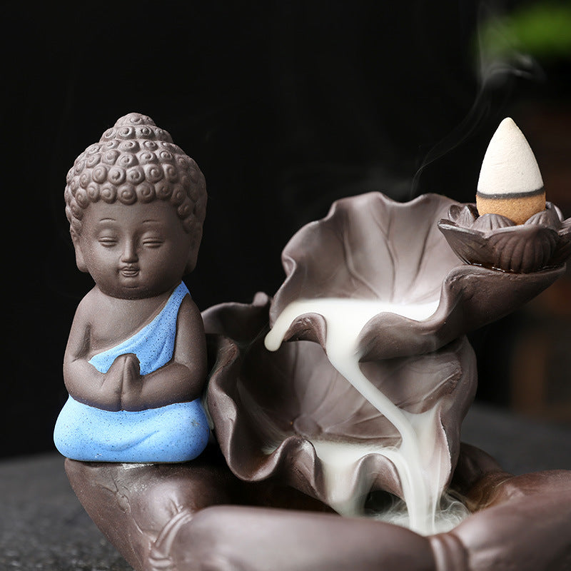 Backflow Incense Burner for Calming Smoke Waterfalls