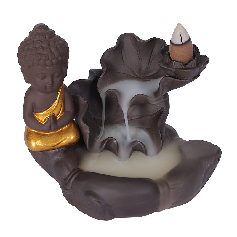 Backflow Incense Burner for Calming Smoke Waterfalls