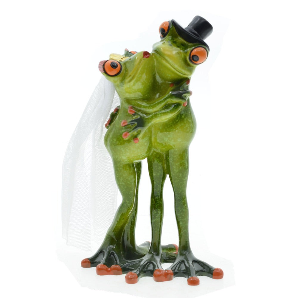 Nordic Frog Couple Decor for Playful Garden Displays
